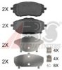 A.B.S. 35025 OE Brake Pad Set, disc brake